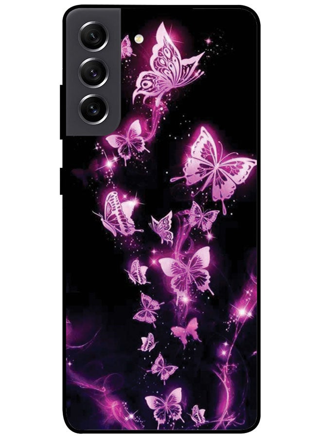 EYE CATCH Protective Case Cover For Samsung Galaxy S20 FE Smart Series Printed Protective Case Cover for Samsung S20 FE Pink Butterflies - Image 1