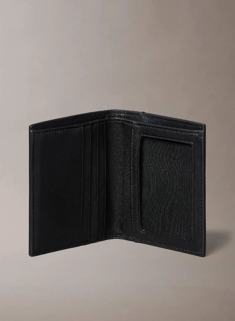 Calvin Klein Black Allover Monogram Logo Bifold Wallet for Men | Best Price UAE