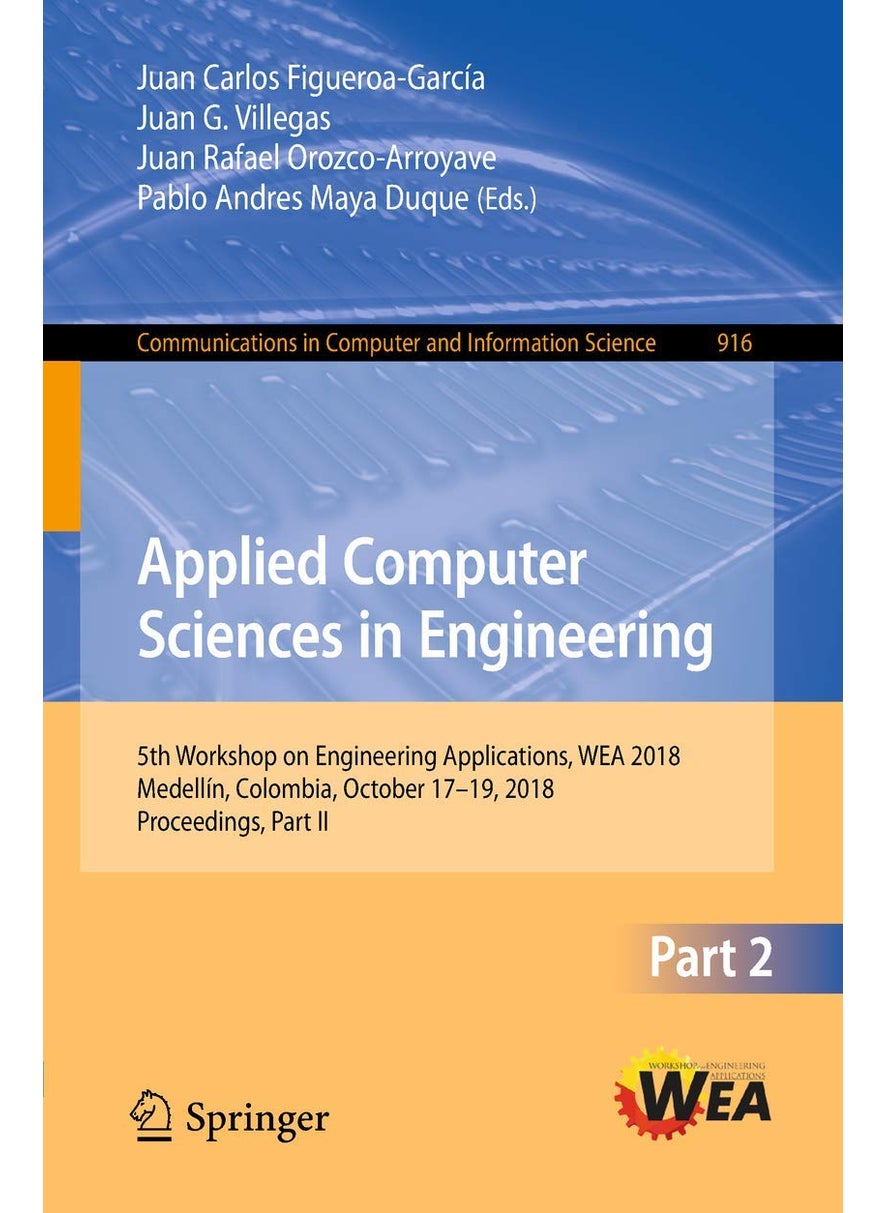 Applied Computer Sciences in Engineering: 5th Workshop on Engineering Applications, WEA 2018, Medellín, Colombia, October 17-19, 2018, Proceedings, Part II 