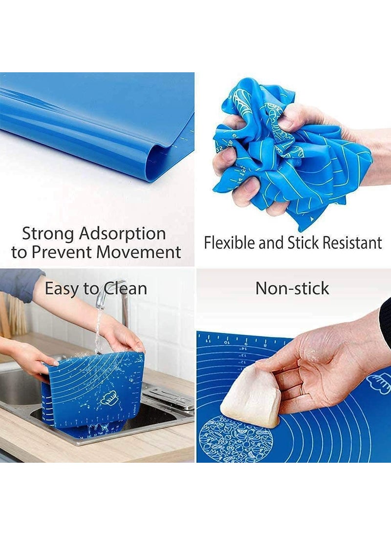 PURCHASE PLUSE PURCHASE PLUSE Silicon Fondant Baking Mat Chapati Atta Kneading Mat NonStick Fondant Rolling Mat Stretchable for Kitchen Roti Chapati Cake Pack of 1  - Image 4