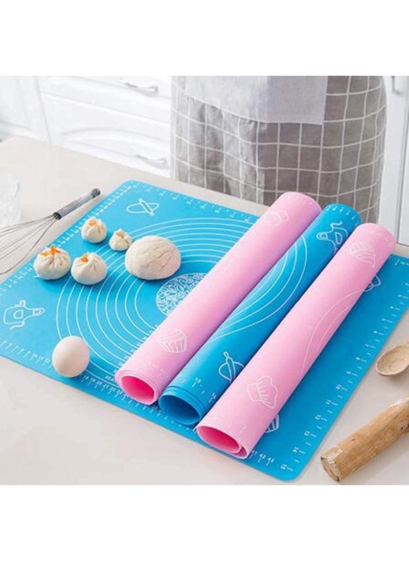 PURCHASE PLUSE PURCHASE PLUSE Silicon Fondant Baking Mat Chapati Atta Kneading Mat NonStick Fondant Rolling Mat Stretchable for Kitchen Roti Chapati Cake Pack of 1  - Image 2