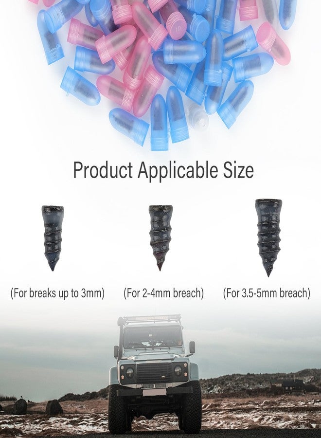 Figpade Pack of 90 Tire Repair Kit with Plugs,Self-Service Tire Repair Plugs with Screwdriver for Tire Puncture Repair,3 Size Screw in Tire Plugs Flat Tire Repair Kit for Most Cars - Image 4