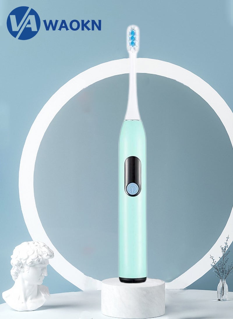 WAOKN Rechargeable Sonic Electric Toothbrush High-frequency Vibration IPX7 Waterproof Power Toothbrush Smart Electric Toothbrush with 1 Soft-bristle Brush Heads - Image 1