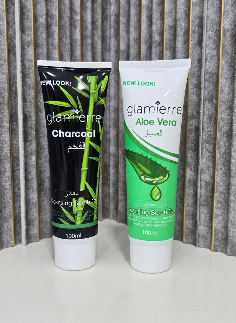 جلامير مقشر منظف بخلاصة الصبار والفحم. - Image 1