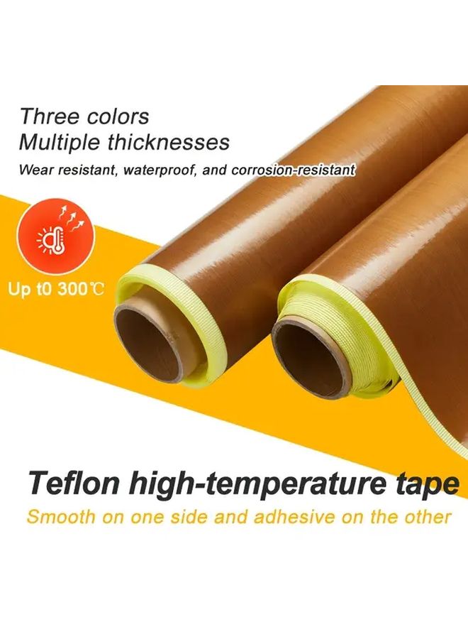 High Temperature Teflon Tape 0 13mm Thickness Heat Resistant 300C Glass Fiber - Image 2