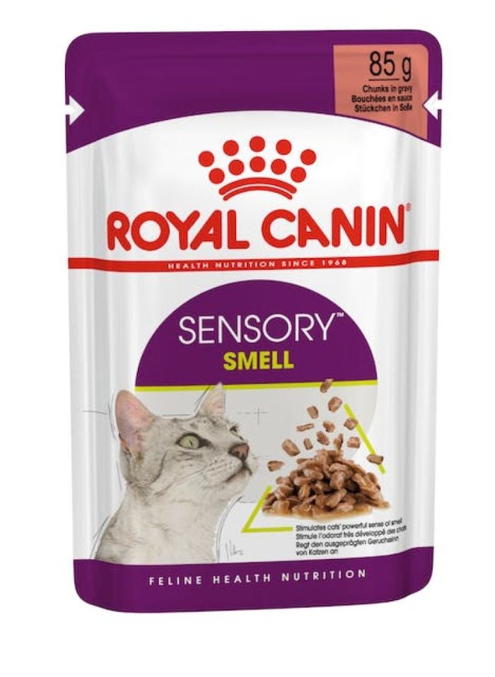 ROYAL CANIN Feline Health Nutrition Sensory Smell Gravy (WET FOOD - POUCHES) 12x85G - Image 1