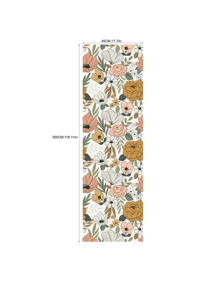 Bluejw Best Selling Living Room Background Removable Wallpaper Colorful Flowers Figure Seamless Self-adhesive Wallpaper RW 321 330 - Image 1