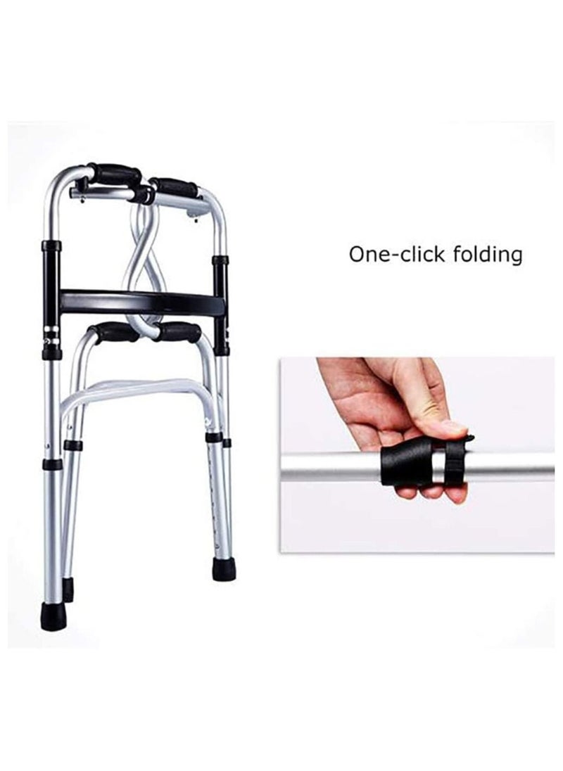 DubaiGallery Aluminum Alloy Walkers for Elderly Crutches for The Disabled Lightweight Foldable Crutches for The Elderly Walking Stick Chair  - Image 3