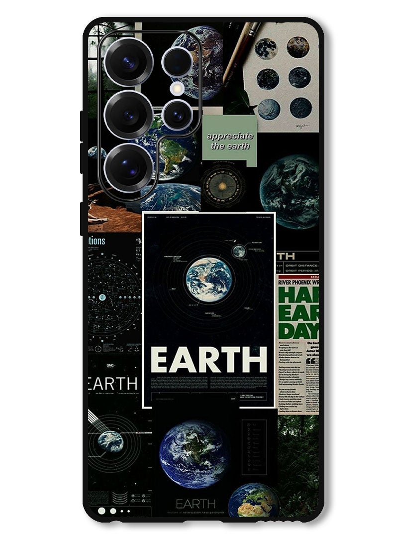 Theodor Protective Case Anti Scratch Shock Proof Bumper Cover For Samsung Galaxy S25 Ultra Earth - Image 1