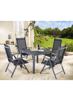 Earwig Earwig Garden Lounger ChairFolding Dining Chair for Relaxing on Patio Balcony or Garden Comfortable Outdoor Furniture with ArmrestsPatio Loungers with 5 Level Adjustable Backrest  - Image 2