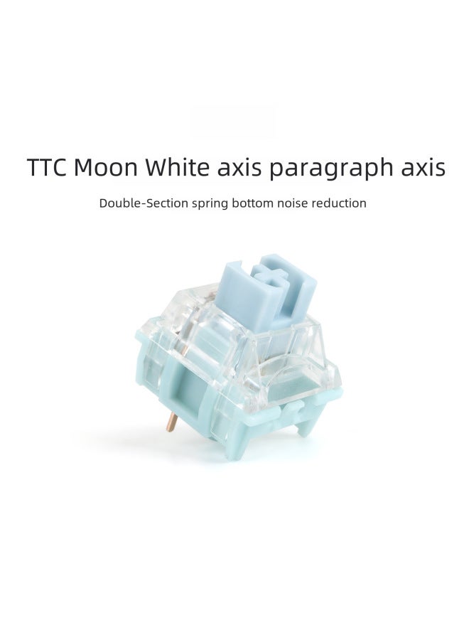 Ttc Powder V2 Moon Red Tea Quick Ice Silent Ace Silent Red Keycap Customized Mechanical Keyboard-Color:V2 Fast Silver Shaft  - Image 4