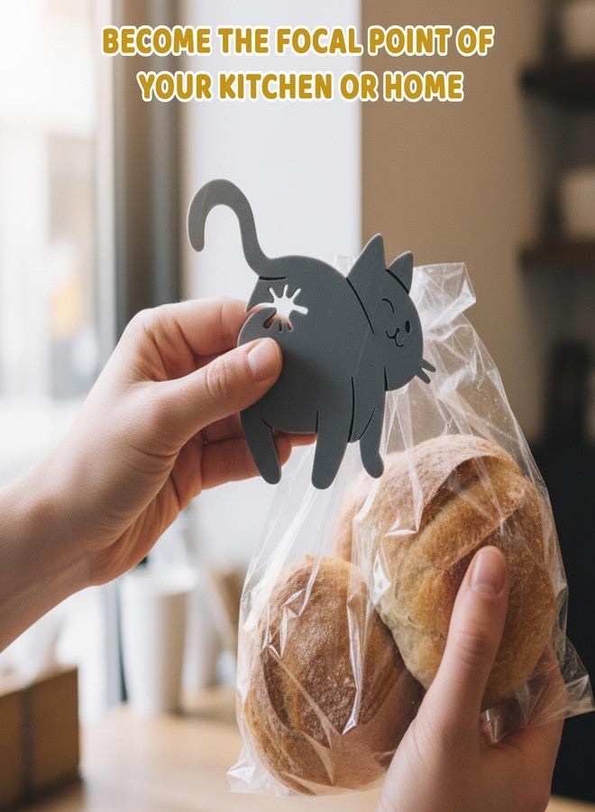 CZFSWT 5PCS Cat Butt Bread Clip Set, Cat Bread Clip, Bread Bag Clips Suitable for Kitchen Accessories for Cat Lovers, Home Decor and Gift - Image 4