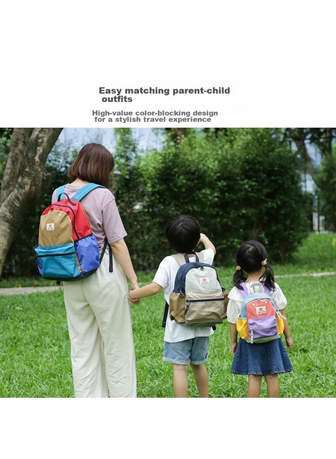 Shukiku Children's Backpack For Primary And Secondary School Students, Large Capacity Casual Backpack For Boys And Girls, Coral Pink, Size L - Image 5