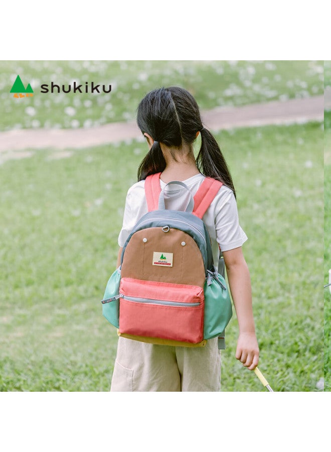 Shukiku Children's Backpack For Primary And Secondary School Students, Large Capacity Casual Backpack For Boys And Girls, Coral Pink, Size L - Image 1
