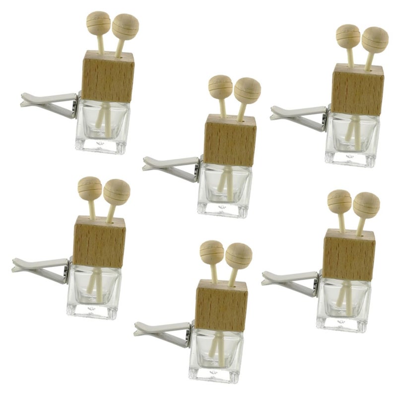 6Pcs Glass Essential Oil Diffuser Bottles For Car And Home Aromatherapy Decor - Image 2