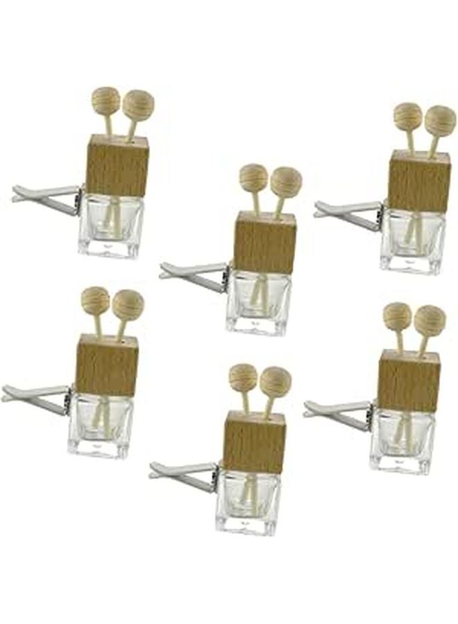 6Pcs Glass Essential Oil Diffuser Bottles For Car And Home Aromatherapy Decor - Image 1