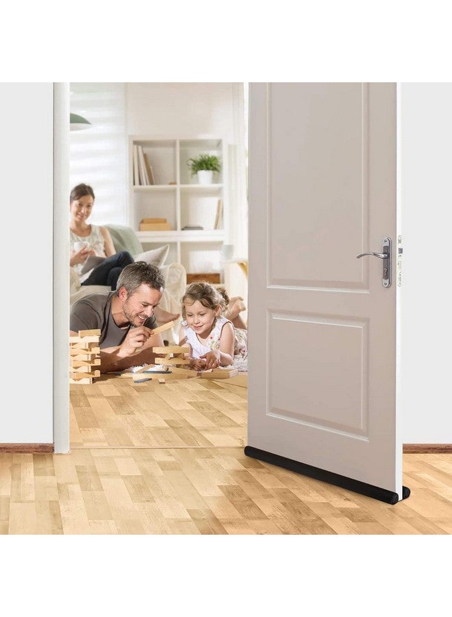 Radiant PVC Door Guard (39 Inches, Black, Pack of 5) Gap Filler for Door Bottom Seal Strip - Sound-Proof, Reduce Noise, Energy Saving Door Stopper for Reduce Door Dust, Insects Protector - Image 2