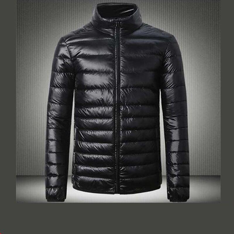 New Light Down Cotton-padded Jacket Men's Short Vertical Collar Jacket Young Men's Thin Down Cotton-padded Jacket - Image 2