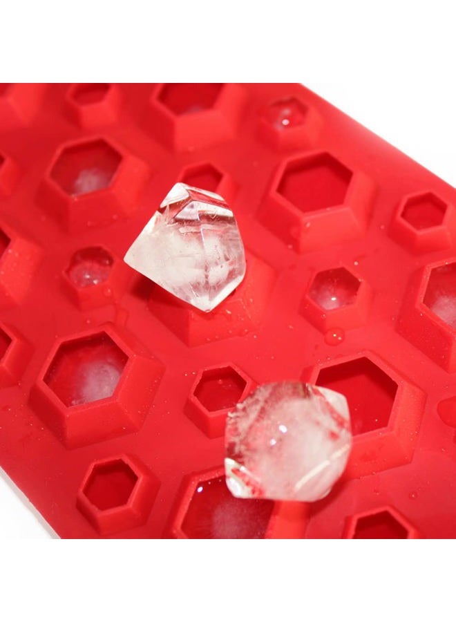 X-Haibei 3D Diamonds Gem Cool Ice Cube Jello Candy Epoxy Plaste Chocolate Silicone Mold - Image 3