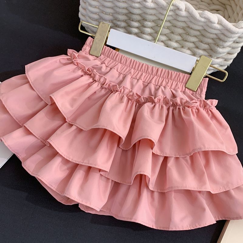 Girl'S Summer Dress Skirt Princess Dress Cake Group Little Girl'S Short Skirt Pontias Princess Skirt Pants - Image 4