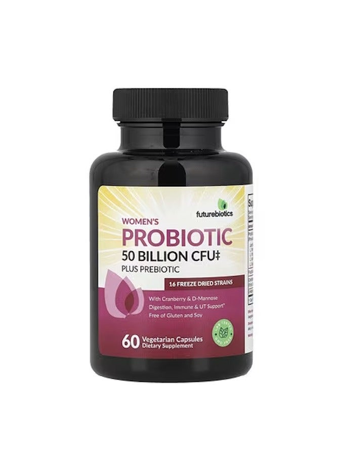 فيوتشر بايوتكس فيوتشربيوتكس، بروبيوتيك بلس بريبيوتيك للنساء، 60 كبسولة نباتية