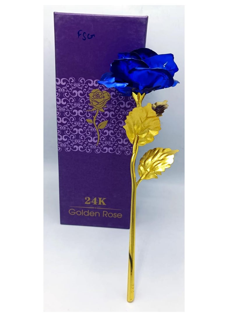 NAFEH Rose Flower with Love Shape Stand and Black Gift Box(24 Carat) Wedding Birthday Party Decoration Rose Flower - Image 3