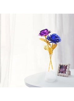 NAFEH Rose Flower with Love Shape Stand and Black Gift Box(24 Carat) Wedding Birthday Party Decoration Rose Flower  - Image 5