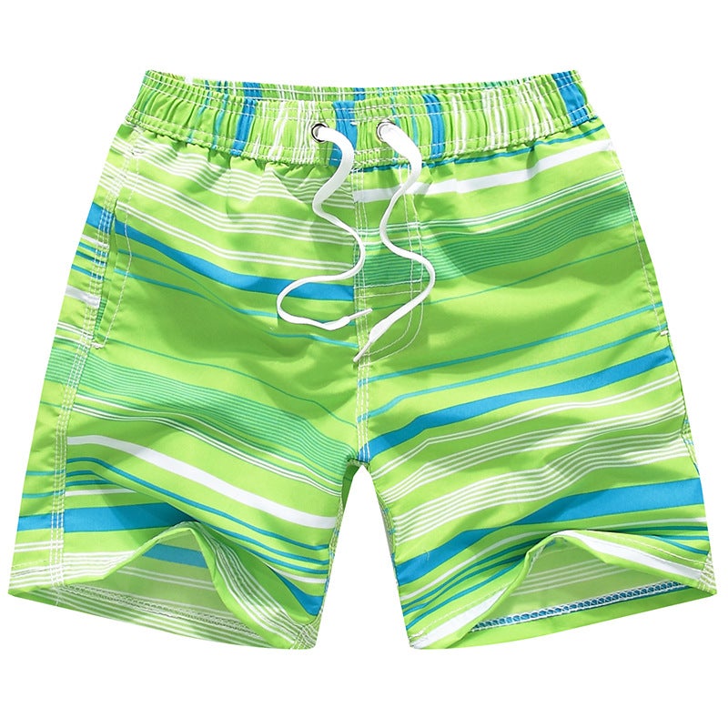 Children'S Beach Shorts, Boys' Boxer Shorts, Quick-Drying Beach Swimming Trunks, Boys' Trendy Quick-Drying Breathable Shorts - Image 1