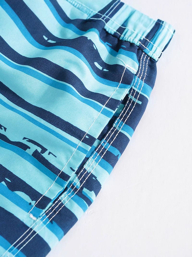 Children'S Beach Shorts, Boys' Boxer Shorts, Quick-Drying Beach Swimming Trunks, Boys' Trendy Quick-Drying Breathable Shorts - Image 5