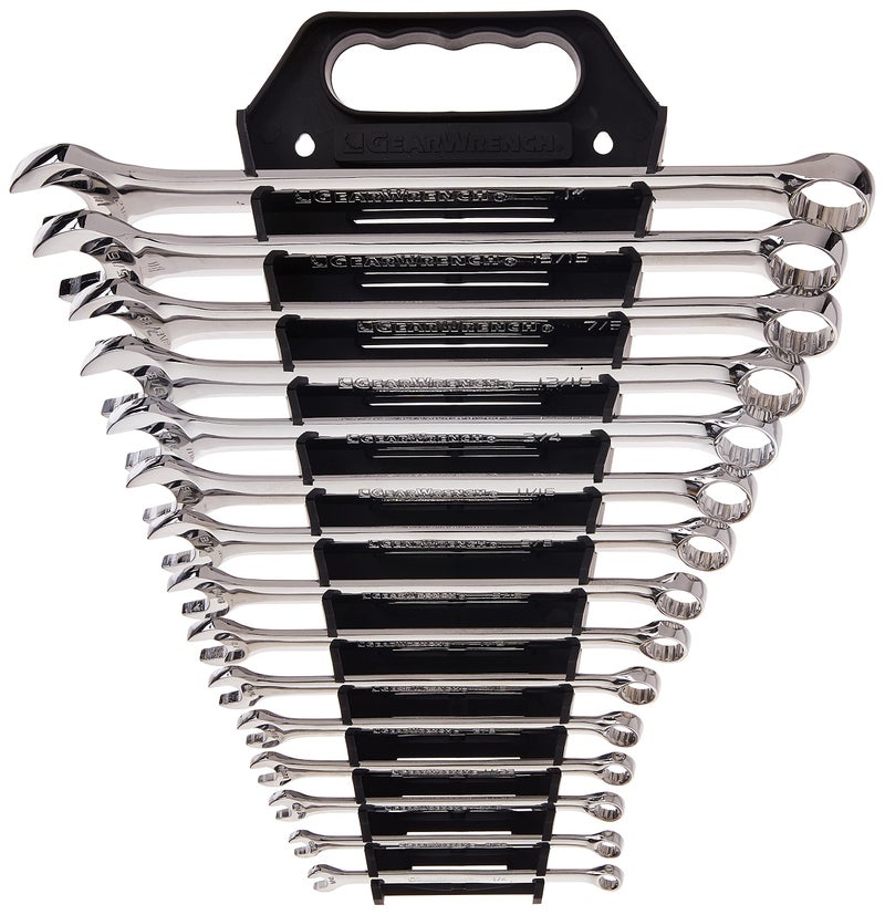 GEARWRENCH 15 Pc 12 Pt Long Pattern Combination Wrench Set SAE 81901