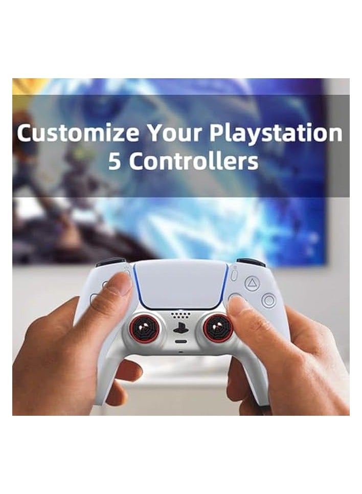 PROMASS 6Pcs Analog Thumb Grip Stick Cover, Dualsense Wireless Controllers Game Remote Joystick Cap, Fantastic Non-Slip Silicone Handle Protection Cover Nintendo Switch PRO - Image 2