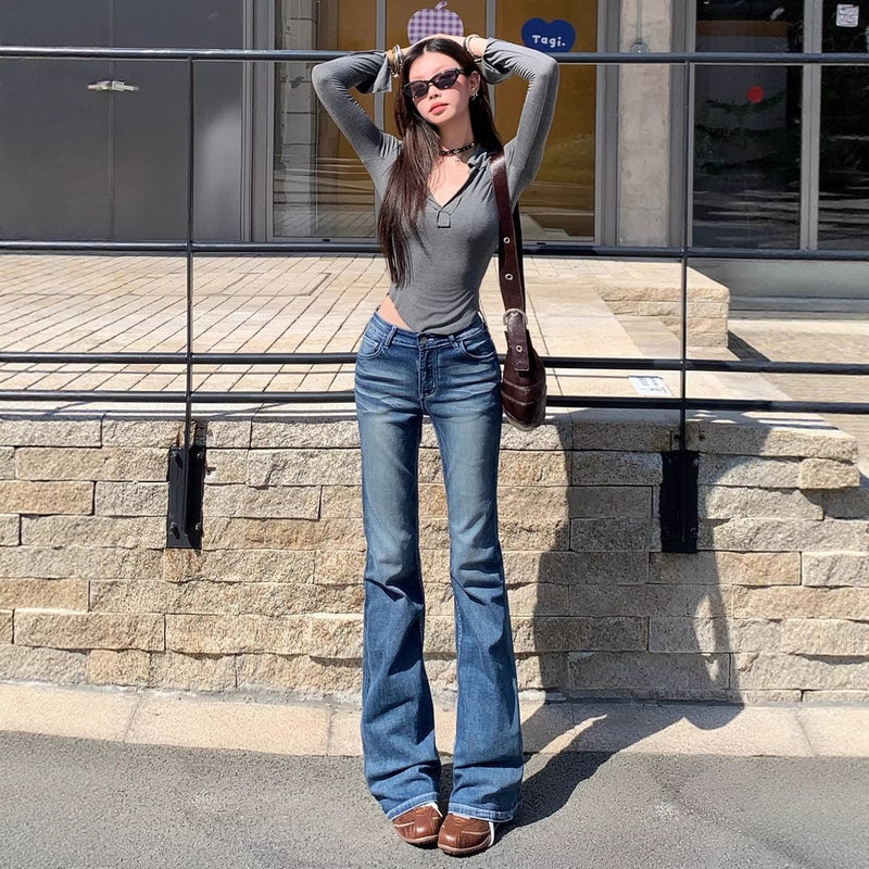 Unisex Casual Daily Denim Jeans - Image 3