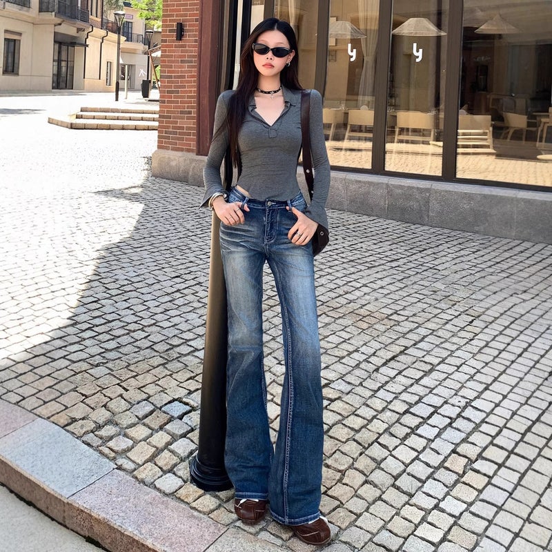 Unisex Casual Daily Denim Jeans - Image 5