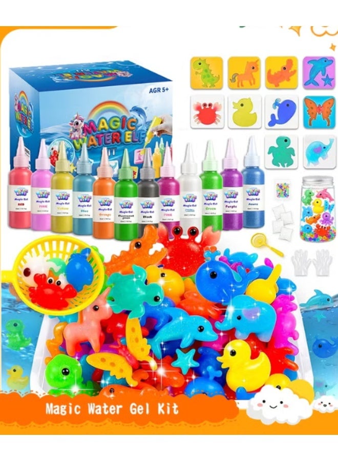 FLYHSO Kiditos Magic Water Elf Toy Kit,Squishies for Kids, DIY Sensory Craft Kit - Image 1