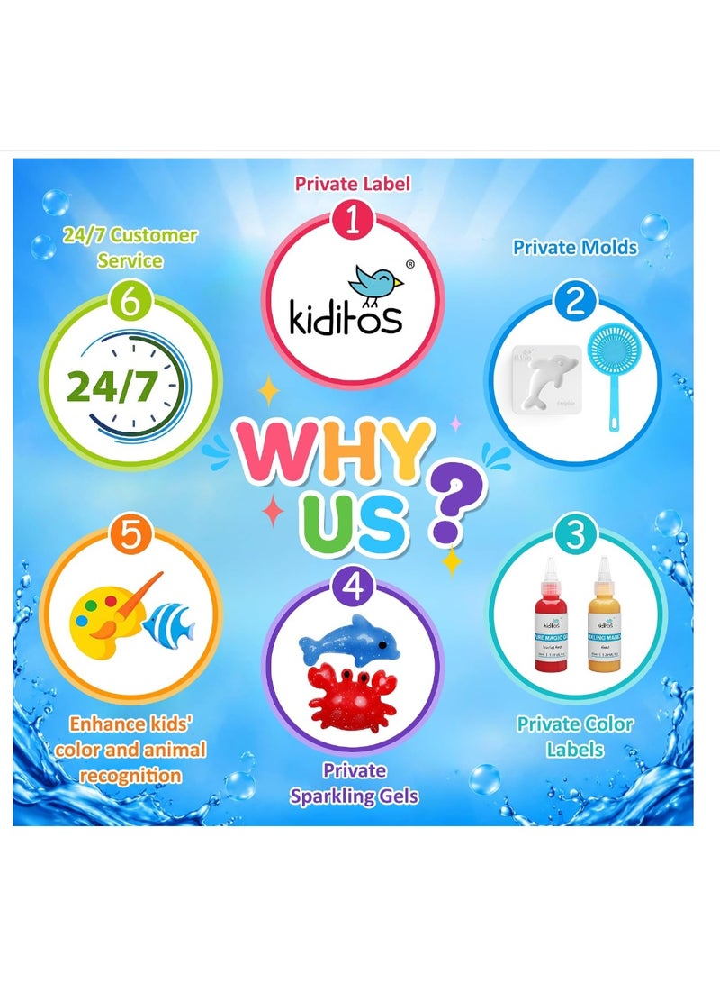 FLYHSO Kiditos Magic Water Elf Toy Kit,Squishies for Kids, DIY Sensory Craft Kit - Image 3