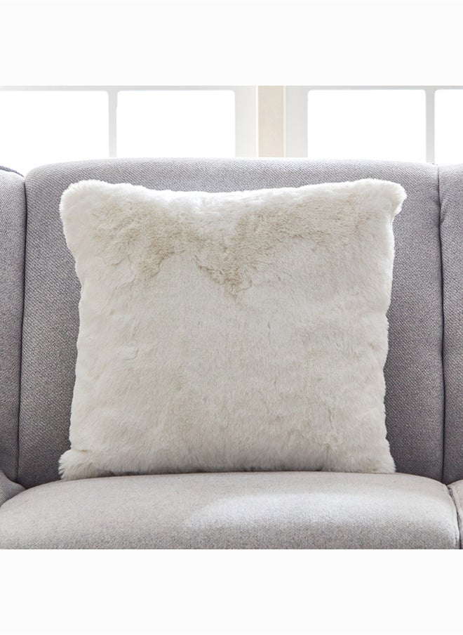 Home Box Faux Rabbit Fur Filled Cushion 45 x 45 cm  - Image 1