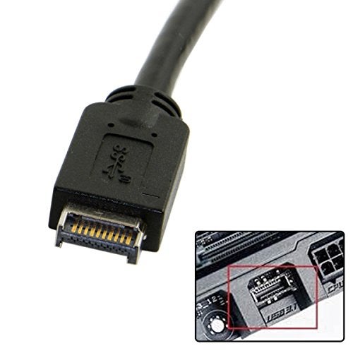 chenyang USB 3.0 19/20Pin to USB 3.1 Type-E Front Panel Header Motherboard Extension Cable Adapter 20cm - Image 2