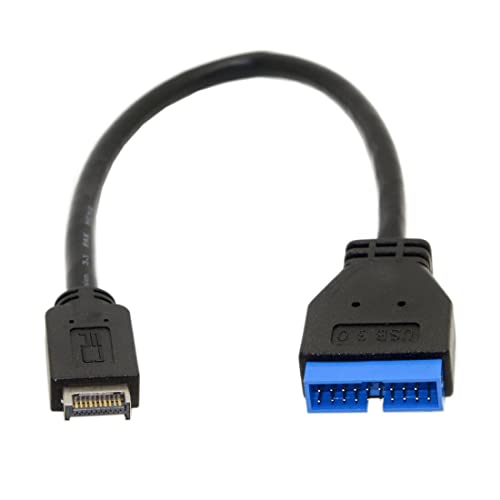 chenyang USB 3.0 19/20Pin to USB 3.1 Type-E Front Panel Header Motherboard Extension Cable Adapter 20cm - Image 1