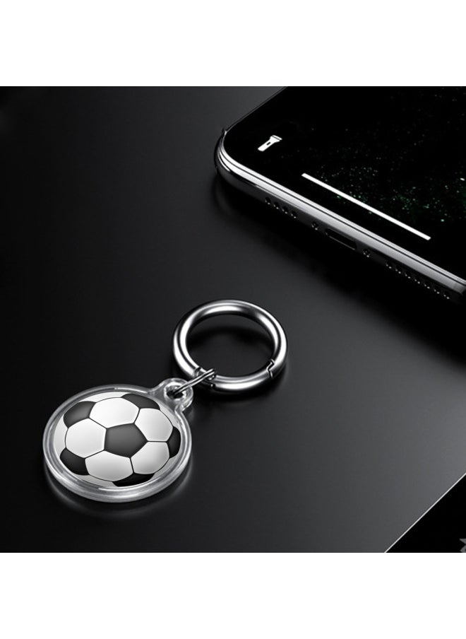 Generic - For Apple Airtags Protective Case Painted Football Basketball Golf Tracker Transparent TPU Case-Color:Big Chrysanthemum-Applicable Models:AirTag - Image 1