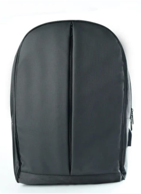 Elegant Business Backpack for 18 inch Laptop with extended expandable space of total 35L space, can take 2 laptops, waterproof bag and leather front, built-in inner cables for powerbank recharging mobile.