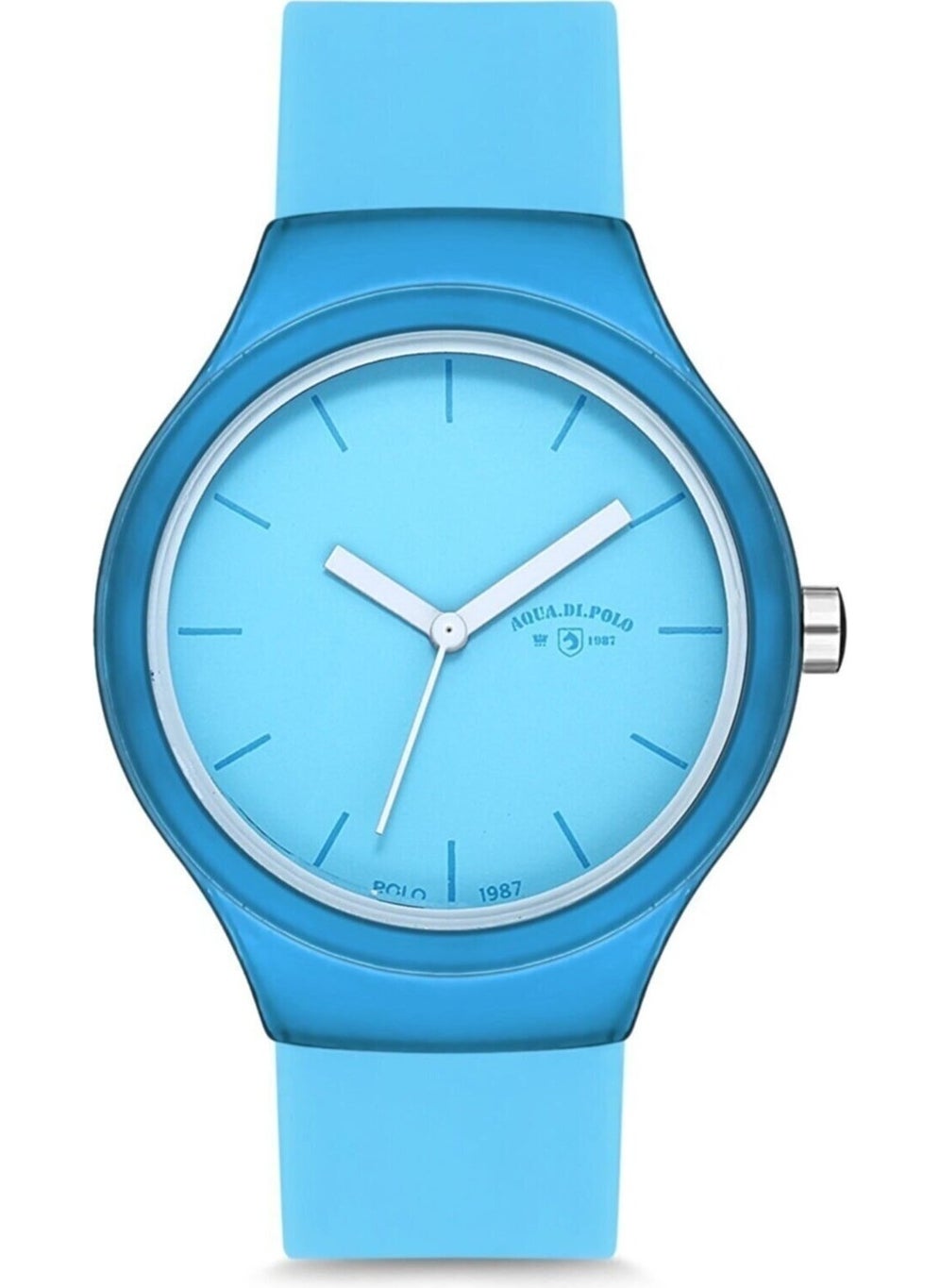 Aqua Di Polo 1987 Aqua di Polo Women's Analog Wristwatch with Blue Silicone Strap APSR1-A9645-USMMM  - Image 1