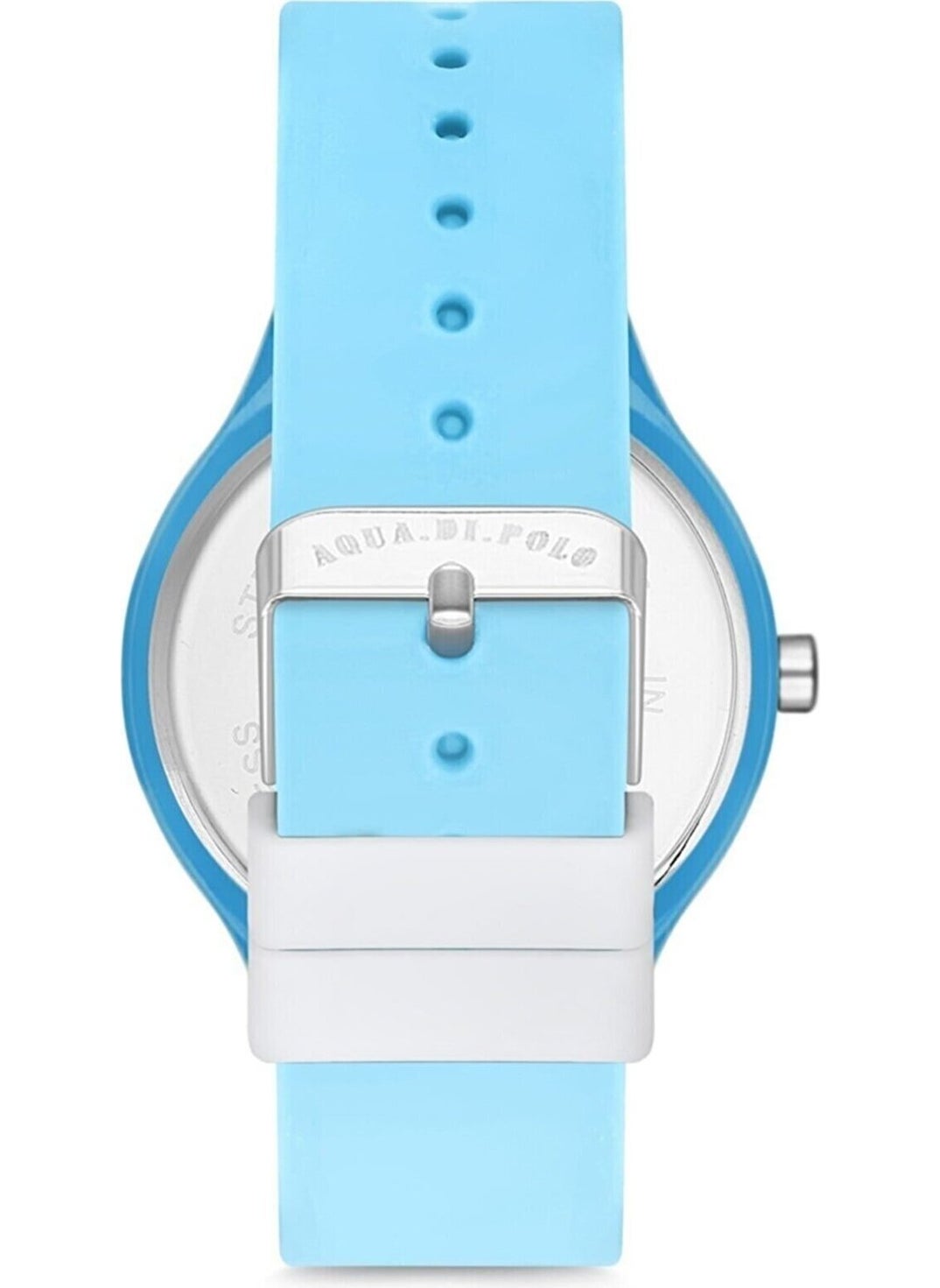 Aqua Di Polo 1987 Aqua di Polo Women's Analog Wristwatch with Blue Silicone Strap APSR1-A9645-USMMM  - Image 4