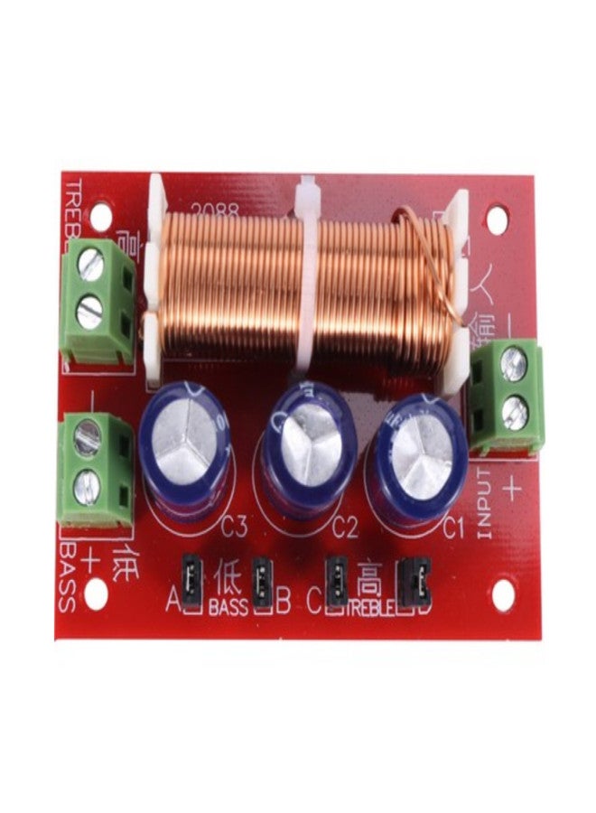 لوحة توزيع صوتية ثنائية القنوات مكونة من قطعتين، بقدرة 400 واط، قابلة للتعديل، عالمية، تعمل على مكبرات الصوت، بنطاق مقاومة من 2 إلى 16 أوم. - Image 5