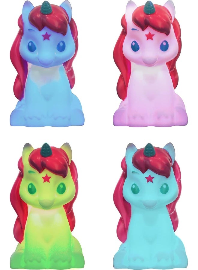 Lexibook Unicorn Color Changing Night Light NLJ01UNI for Kids Room, Soft LED Ambient Lamp with Smooth Color Transition, Battery Operated Portable Nightlight, Bedroom Décor Light for Boys and Girls, White Unicorn Decorative Sleep Light - Image 3