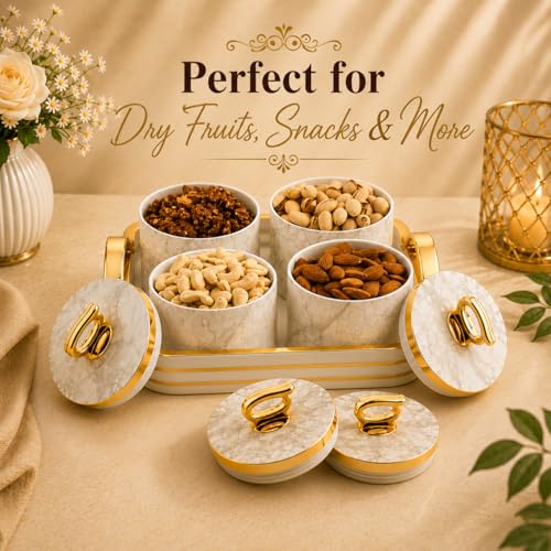 Nabhya Bella Rose 4pc Multipurpose Airtight Dry Fruit Containers Set With Lid & Serving Tray, Plastic Storage Box I Gifting Set I (Pink, Pack of 4) - Image 4