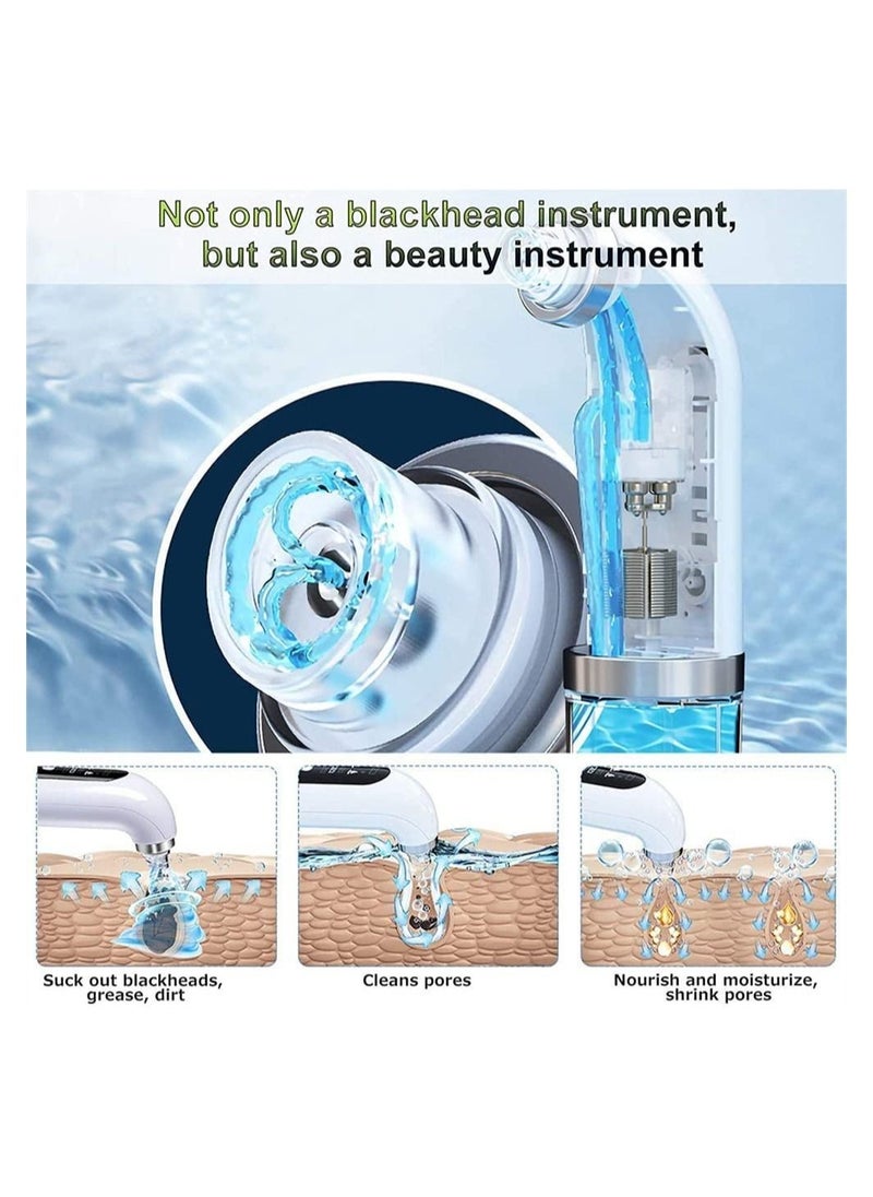 DMG TECH Blackhead Remover Pore Vacuum Cleaner, Comedo Removal Suction Beauty Device,Facial Pore Cleaner with 3 Suction Power, 6 Probes Extractions Tool and Niacinamide Serum  - Image 3
