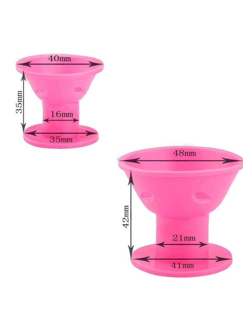 NIBEMINENT 20 Pcs Silicone Hair Curlers Set,Magic Rollers No Heat Easy Styling Sleep In Creative DIY Tools - Image 2
