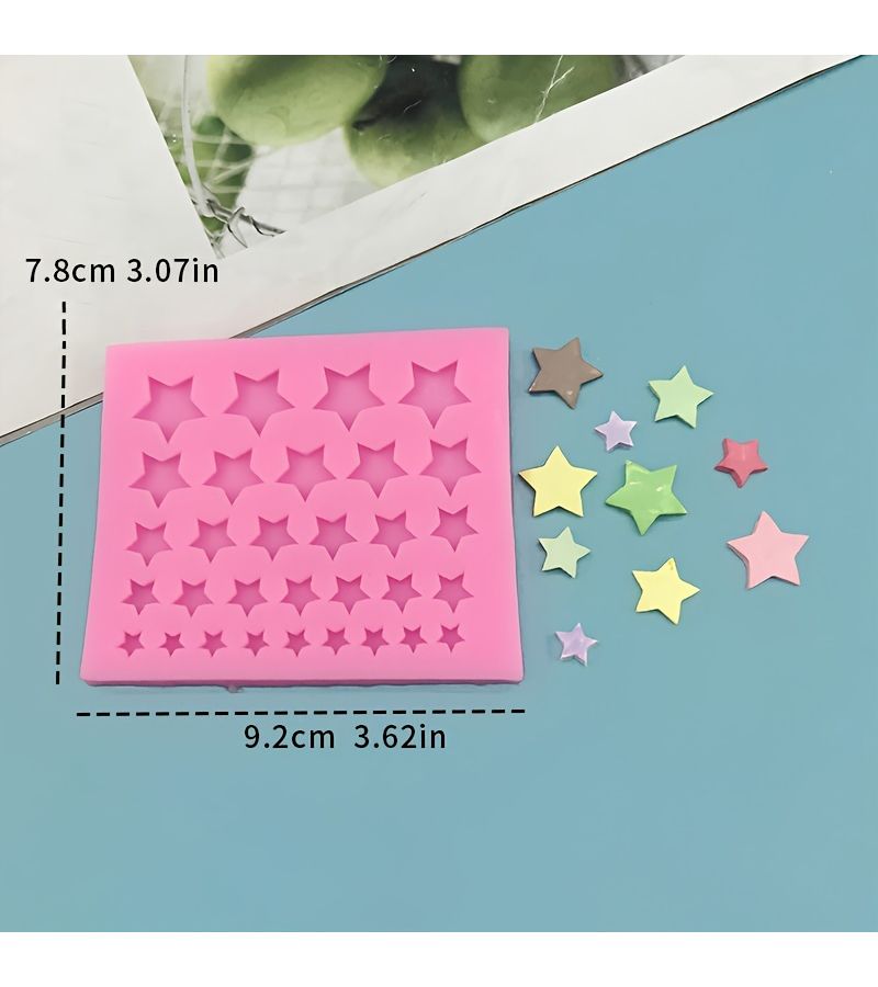 Star Silicone Baking Mold Triangular Flip Chocolate Cake Tool - Image 2