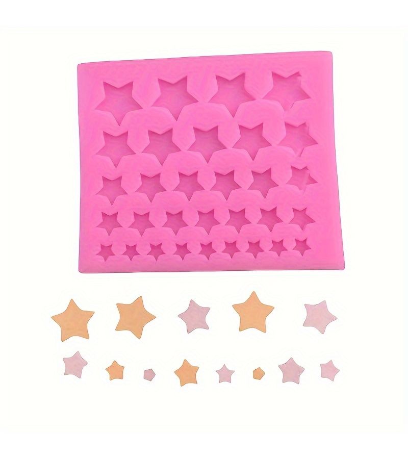 Star Silicone Baking Mold Triangular Flip Chocolate Cake Tool - Image 4