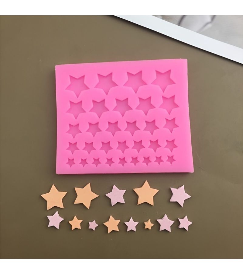 Star Silicone Baking Mold Triangular Flip Chocolate Cake Tool - Image 3